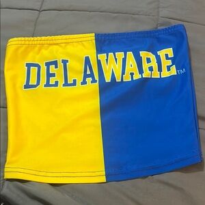 Delaware Yellow and Blue Tube Top